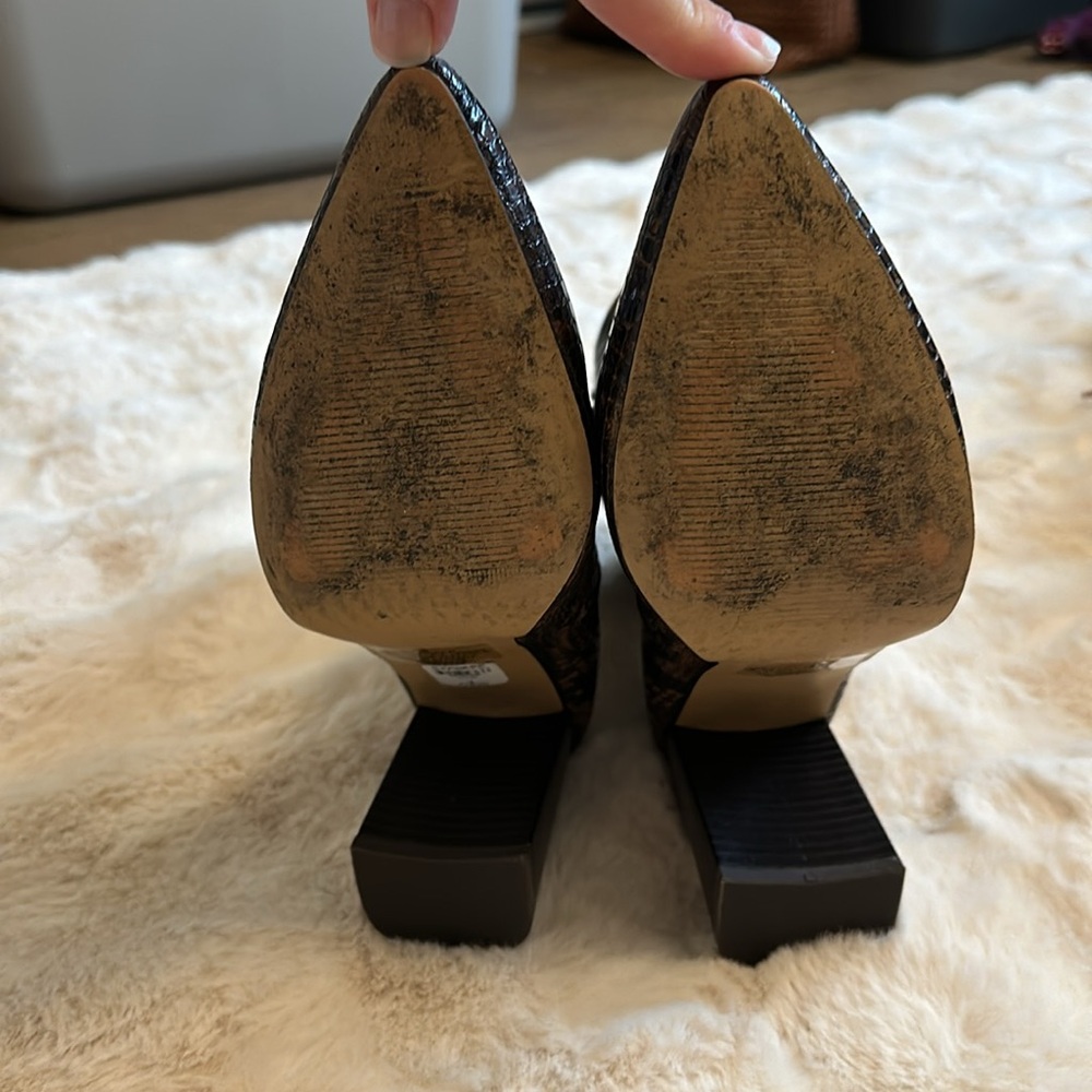 Express Snake Skin Print Booties - image 6